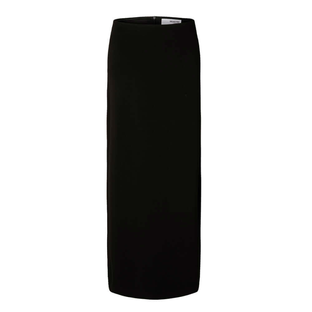 Selected Femme Ilvetti Black Long Skirt